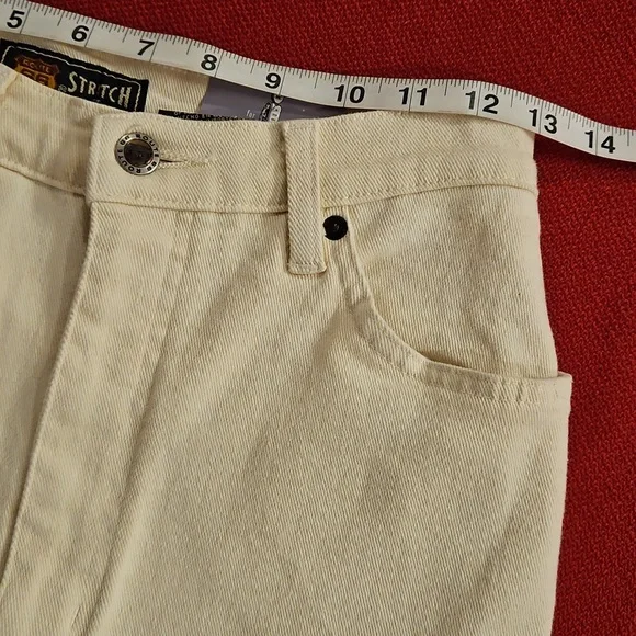Route 66 ladies stretch fit Ivory White jeans Sz. 9/10 K Mart New Old Stock - Picture 5 of 10